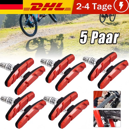 10x fahrrad bremsbeläge - 10x, v-bremsbeläge